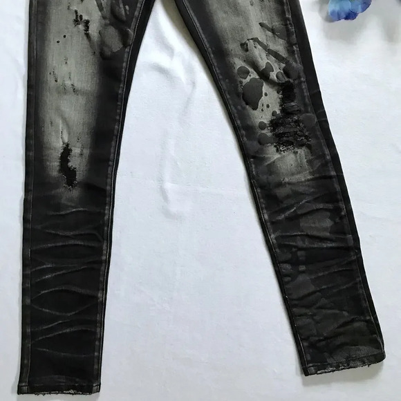 Industrial Indigo NWT Black Wash Skinny Jeans Men 32/32 - Picture 6 of 11